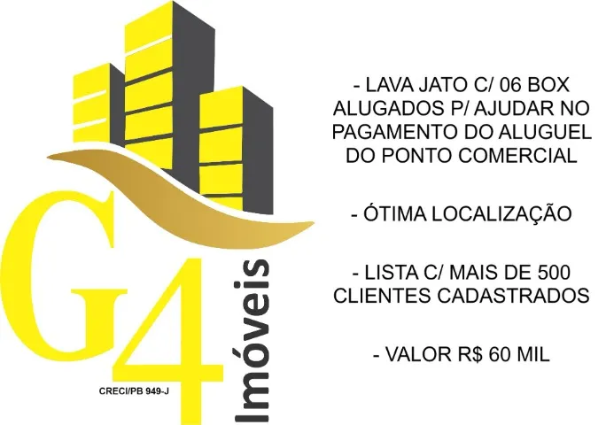 Repasso Lava Jato na Principal dos Bancários completo com cartela de clientes e + 06 Box.
