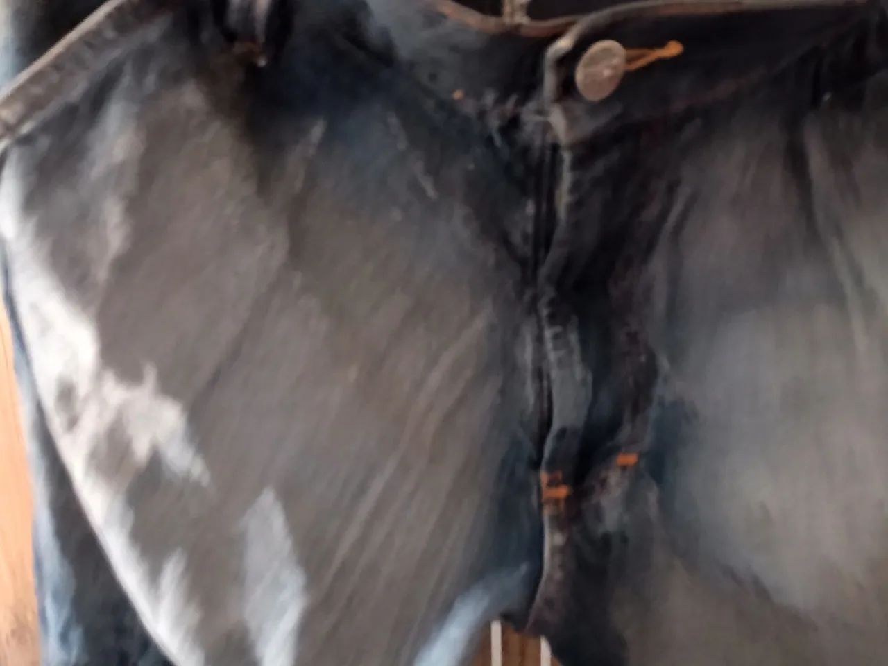 Calça Jeans Masculina cinza larga - Foto 4