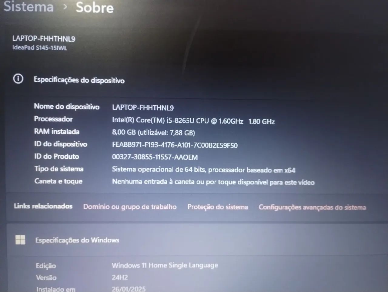 Notebook Lenovo Ideapad s145 - Foto 3