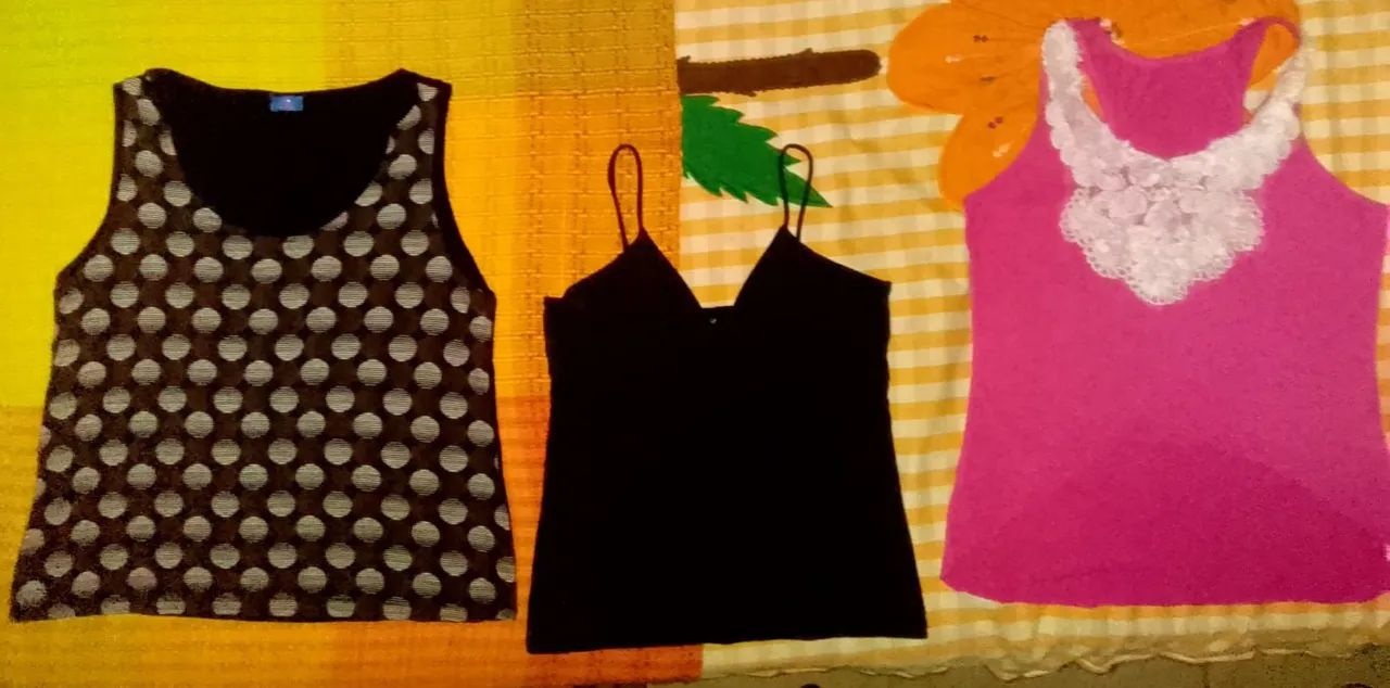 6 BLUSINHAS FEMININAS TAM. P - Foto 3