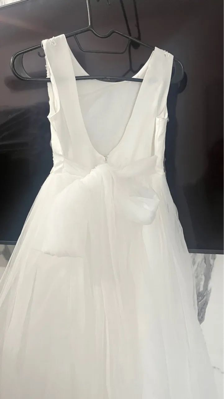Vestido de daminha TAM 10 anos  - Foto 3