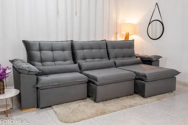 Sofá Retrátil Reclinável Simone