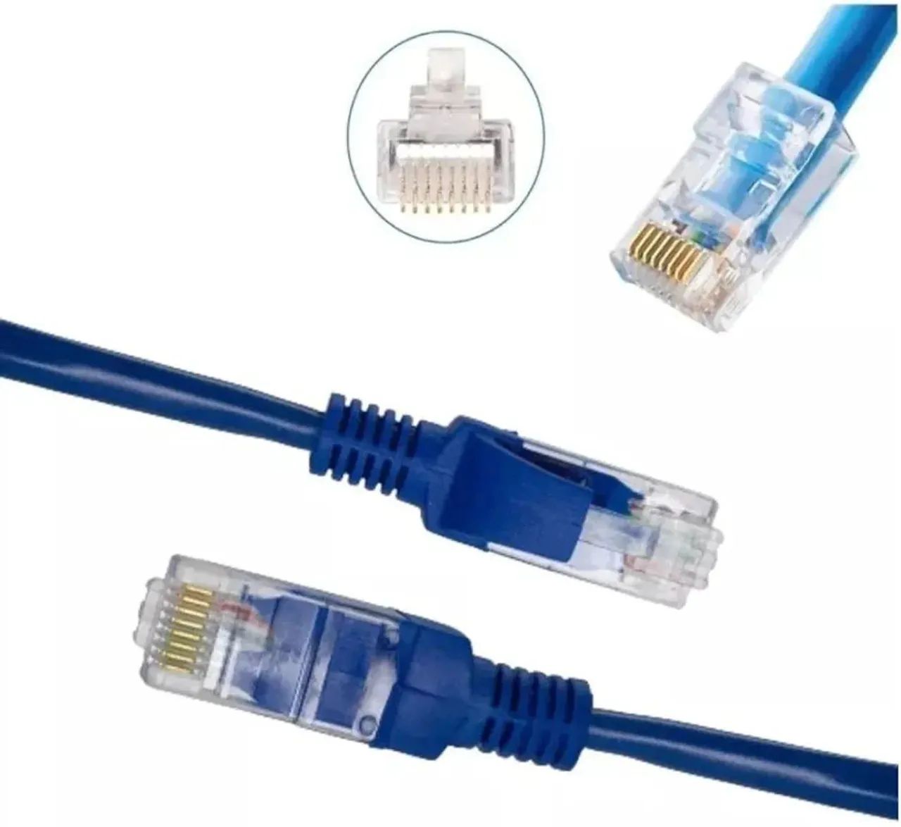 Lote com 50 cabo de rede de 1.5 metros 