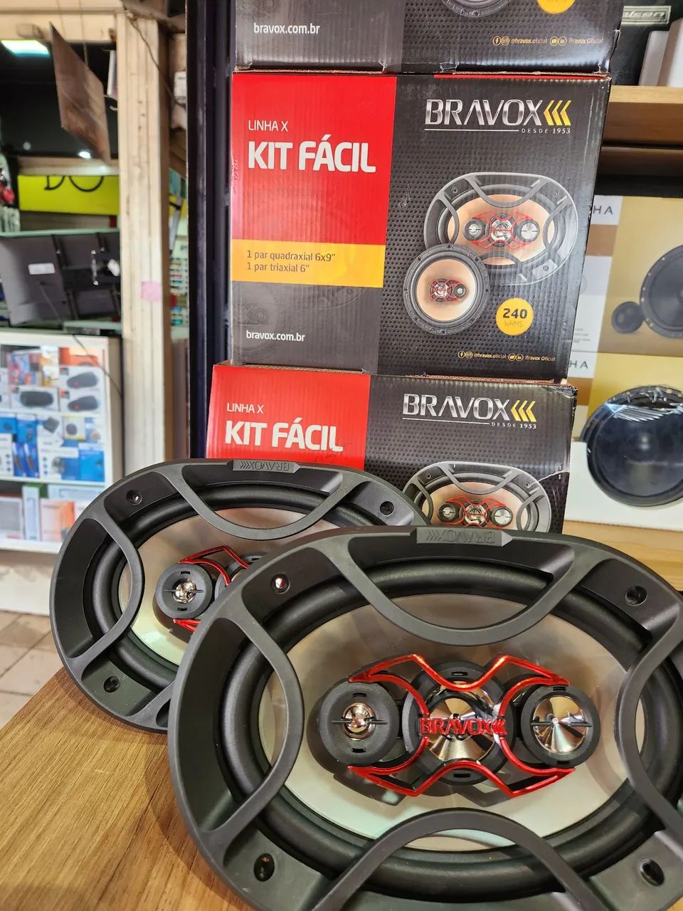 Alto-falantes bravox 69 e 6 kit facil - Foto 2