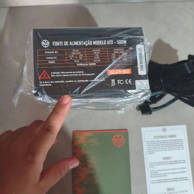 Fonte 500w TGT nova bivolt - Foto 2