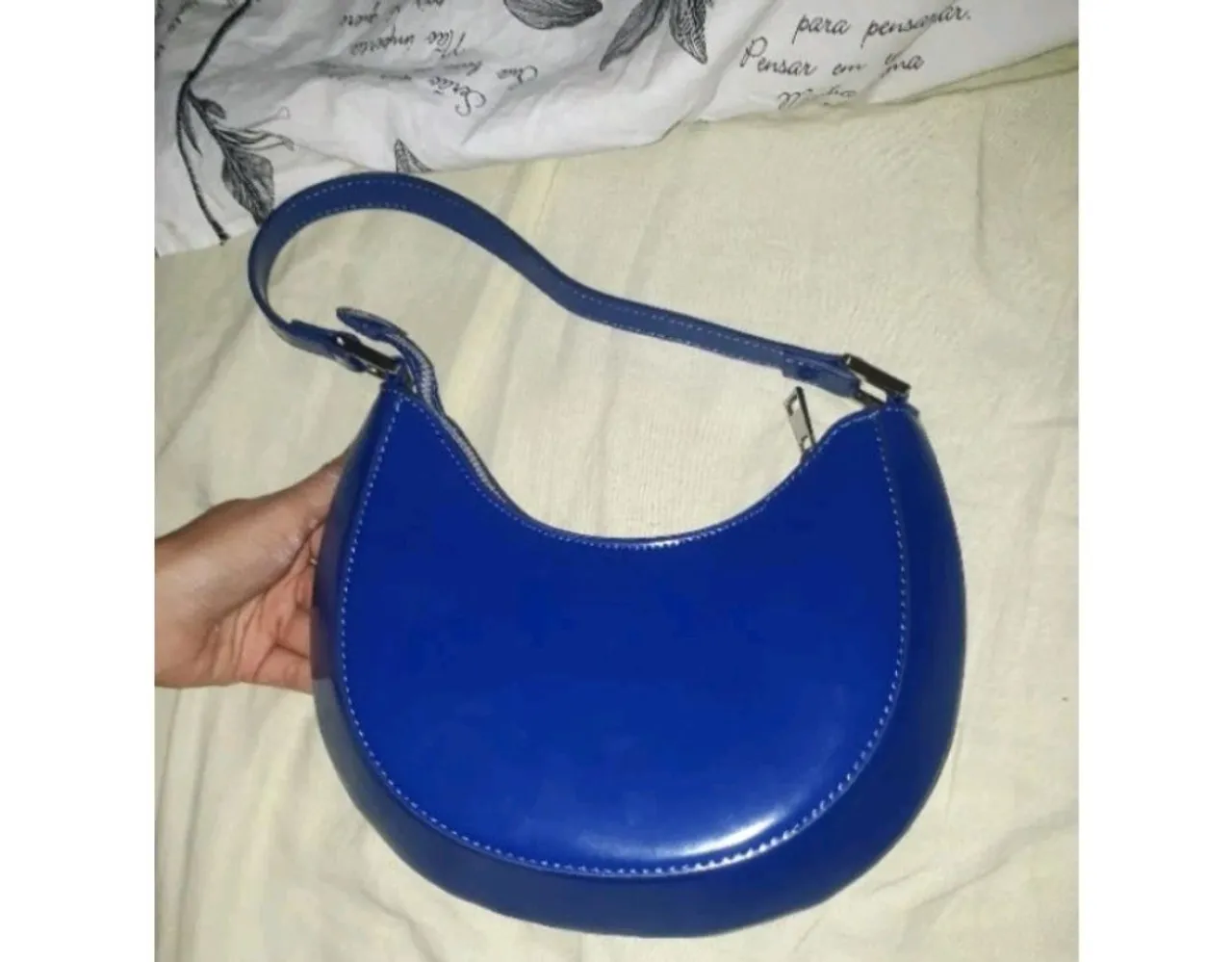 Bolsa de ombro azul - nova
