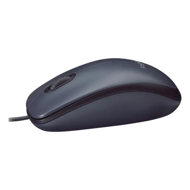 Mouse com fio USB Logitech M90 - Cinza - Foto 3