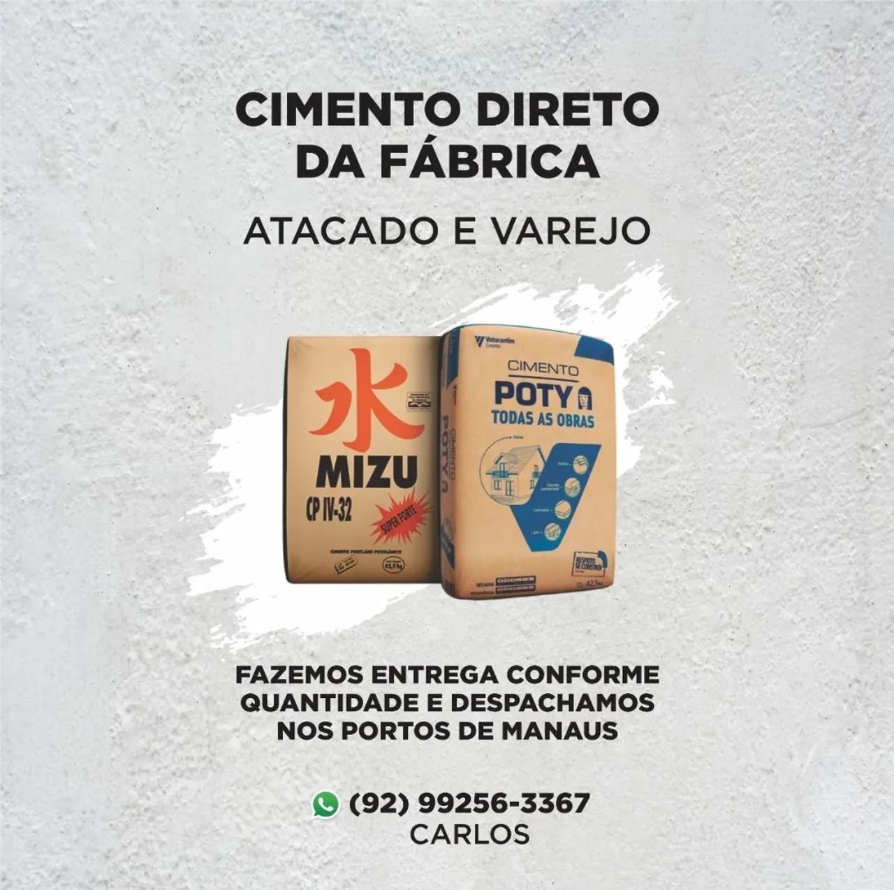 Cimento Direto da Fábrica - Atacado e Varejo