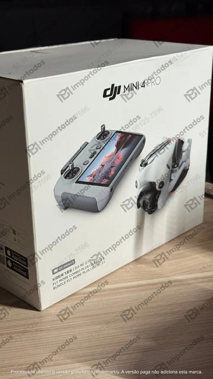 Drone Dji Mini 4 Pro + Controle com tela e Bateria Plus| Garantia | Perfeito Estado - Foto 4