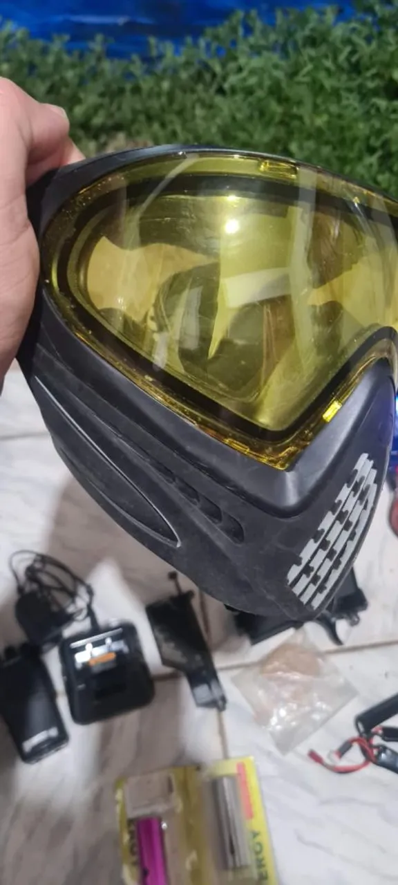 Máscara Paintball Dye I4 com Lente Amarela
