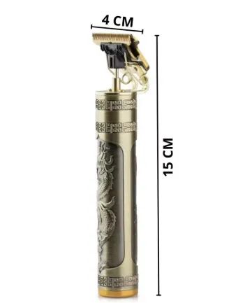 Barbeador Elétrico Profissional Dragão - Máquina de Corte com Bateria Recarregável 