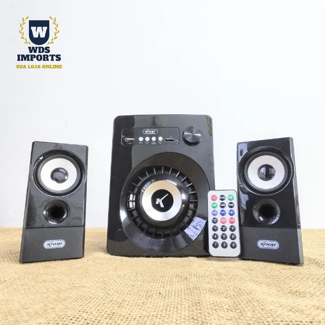 Caixa De Som para Pc e Tv Amplificada 2.1 Subwoofer