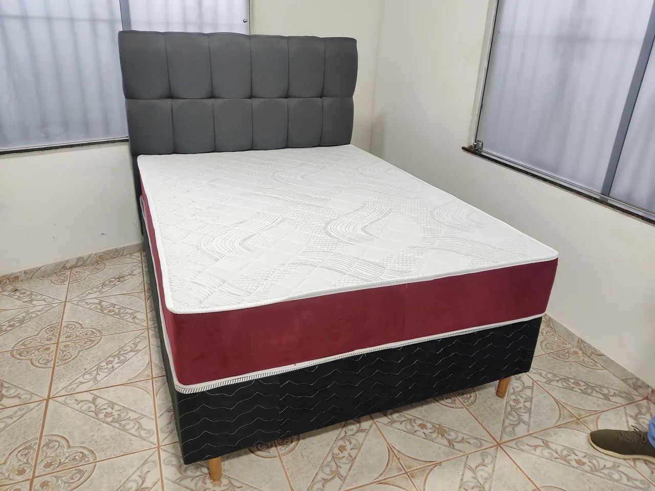 Cama Box Completa com Colchão e base - Foto 3