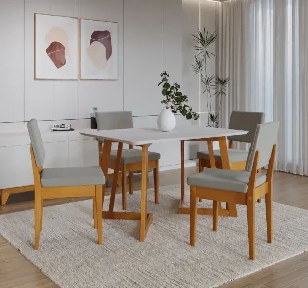 Mesa de Luxo 4 Cadeiras Winter - Entrega e Monta na Hora