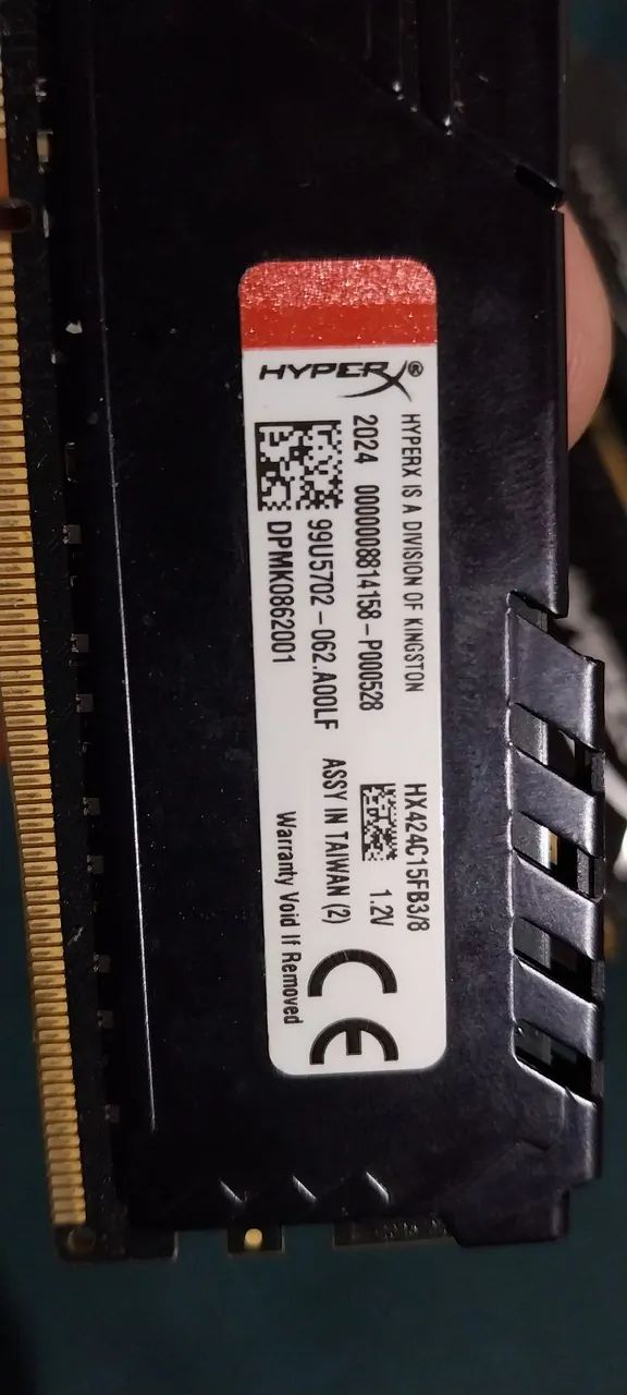 4 PENTES DE MEMÓRIA RAM DDR4 HYPERX 4GB - Foto 2