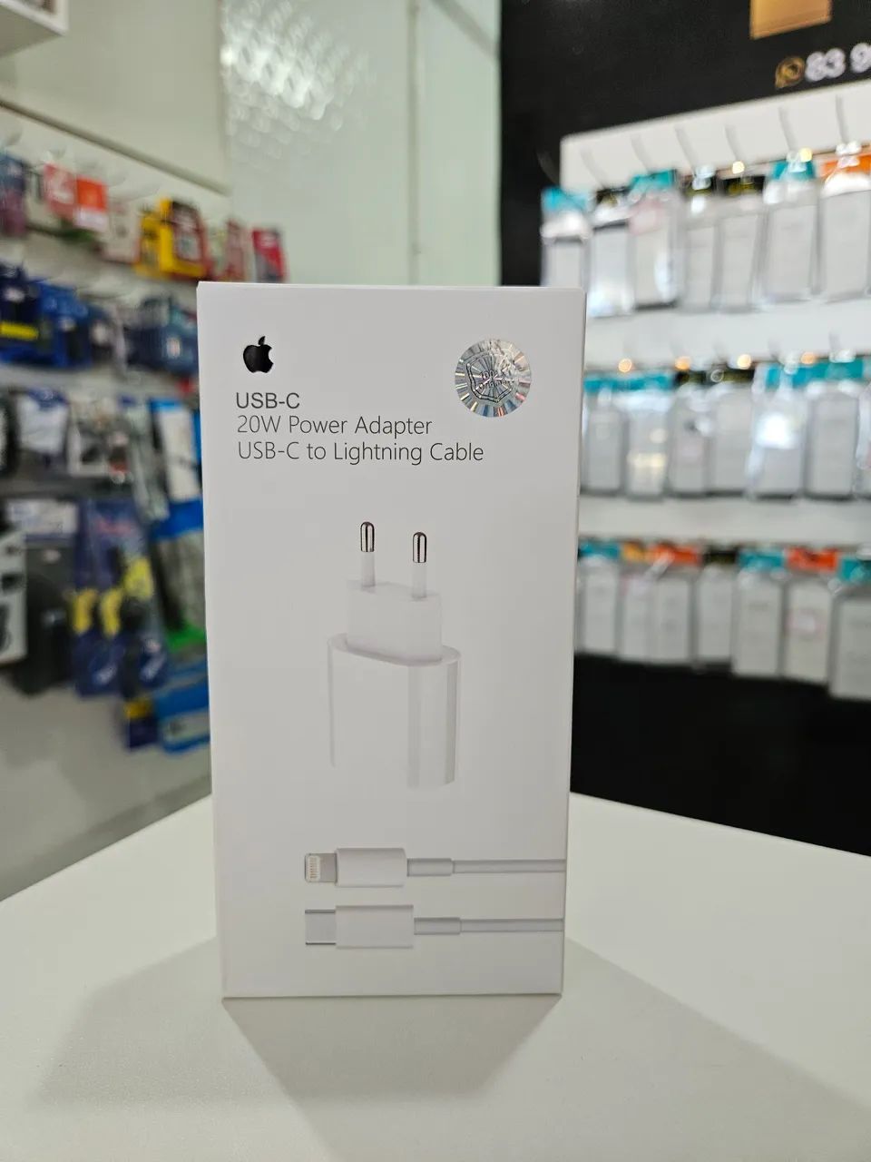 Carregador 20W power Adapter USB-C to Lightning Cable para iphone. 