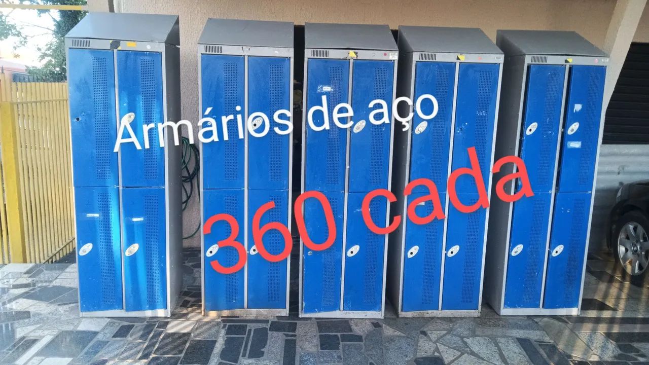 Armários de aço - R$360 cada