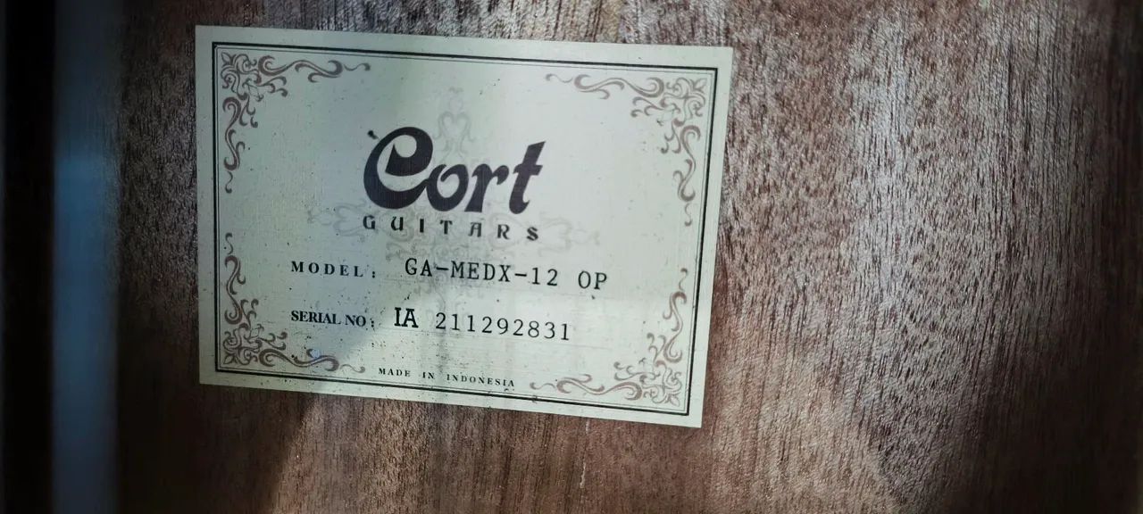 Violão Cort GA-MEDX-12 | Folk | 12 Cordas | Eletro Acústico | Open Pore Natural - Foto 6