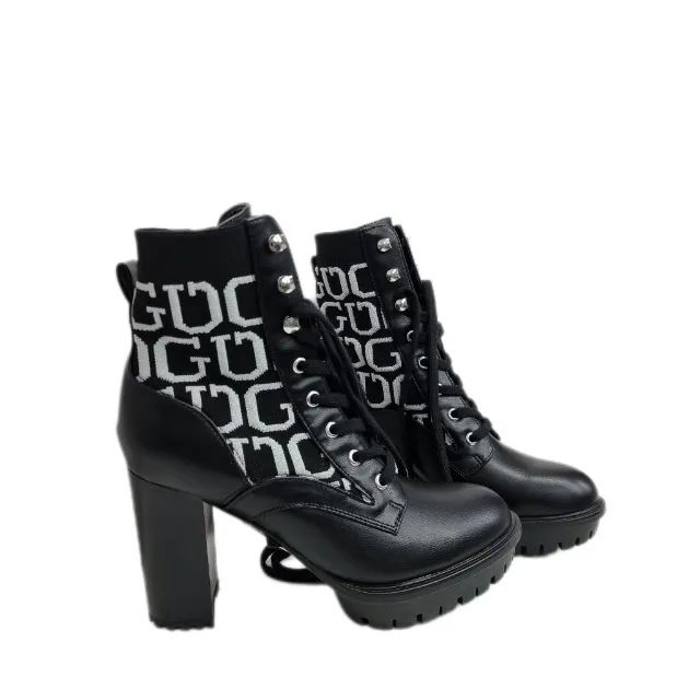 Bota Guess Original Nova Couro + Tecido - Foto 2