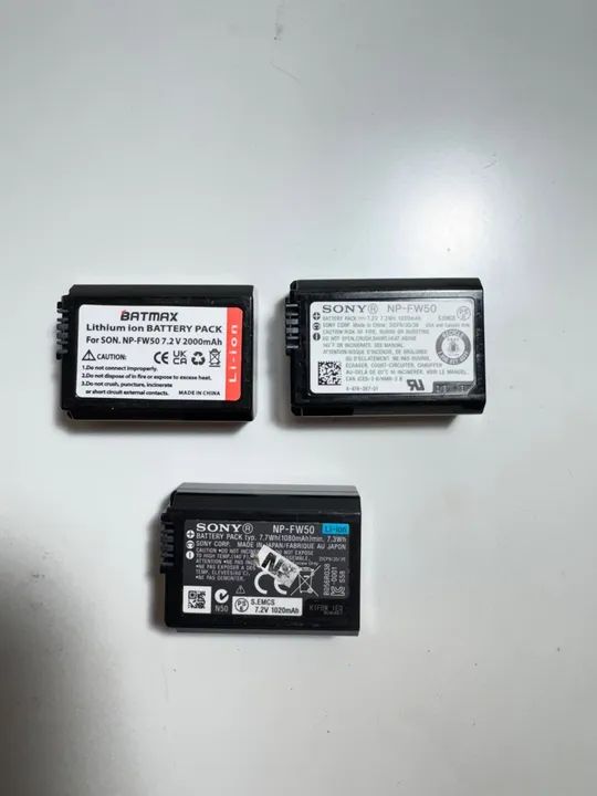 carregador de bateria FW 50 com 3 baterias - Foto 3