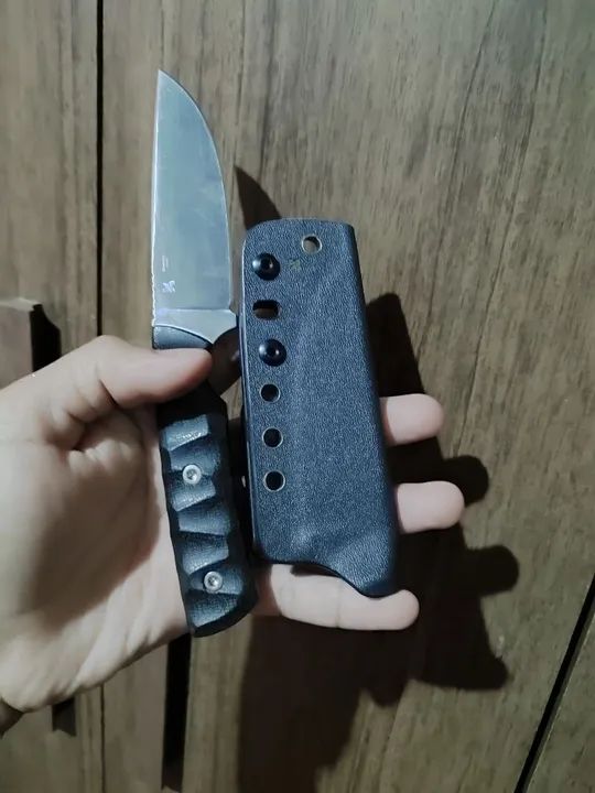 Faca kaowz edc aço inox sandivik 14c28n talas micarta  - Foto 4