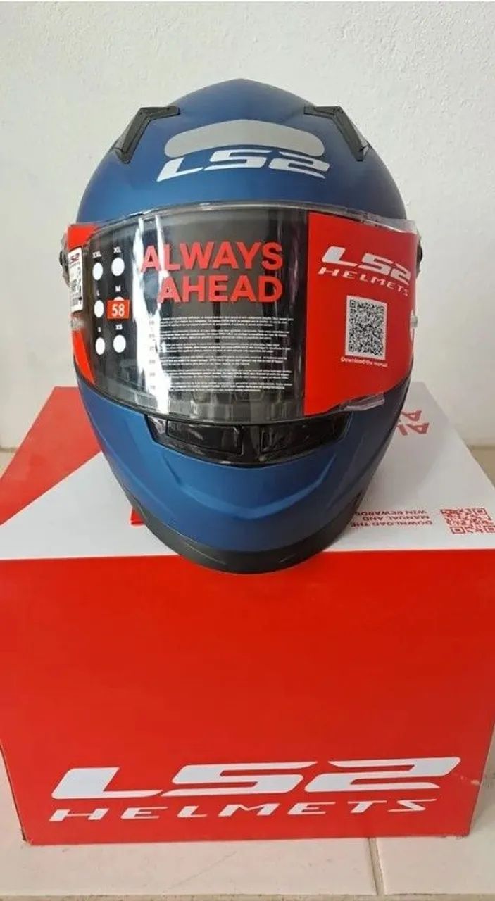 capacete ls2 azul - Foto 3