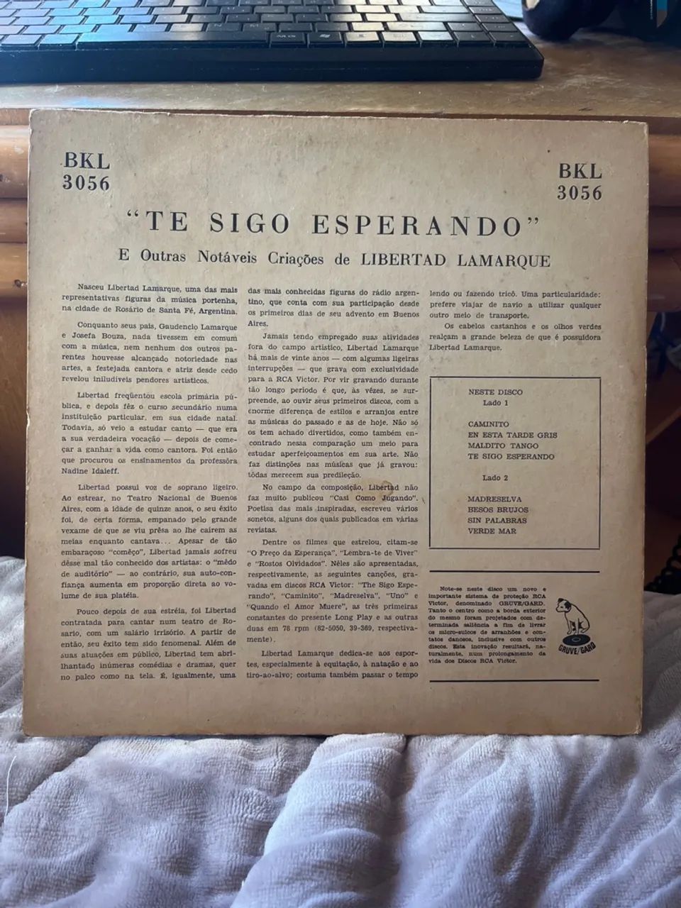 Disco de Vinil Antigo e Raro Libertad Lamarque - Te Sigo Esperando - Foto 2
