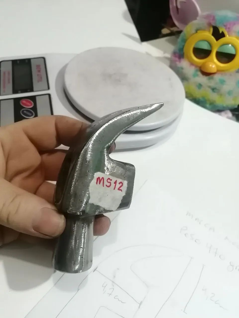 Martelo antigo excelente têmpera