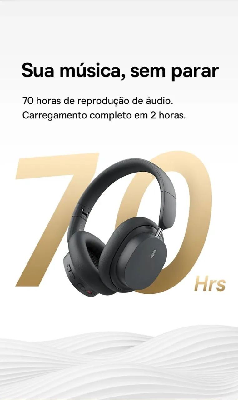 Fone de Ouvido Baseus sem fio bluetooth D05  - Foto 5