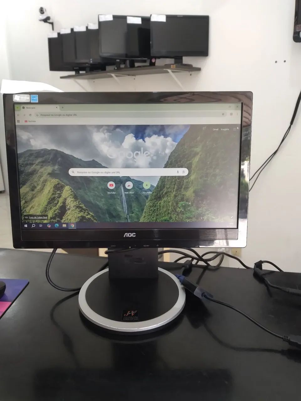 Monitor rotacional,  com os cabos, garantia,  produto de qualidade  - Foto 3