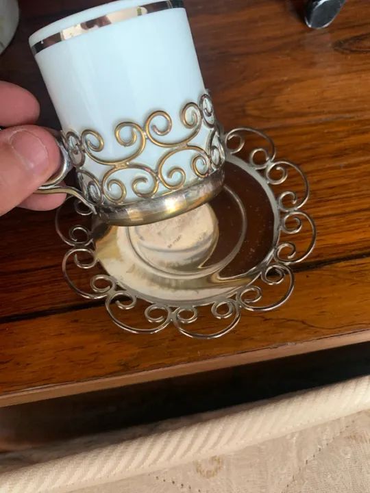 Jogo de Xícaras de Café com Pires - 12 Peças - Foto 2