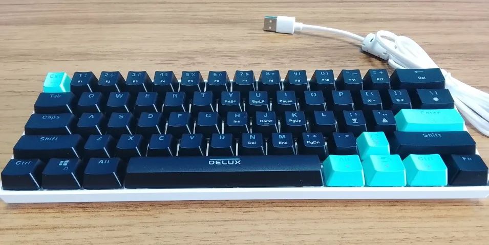 Teclado MECÂNICO DELUX 61 Teclas - Foto 4