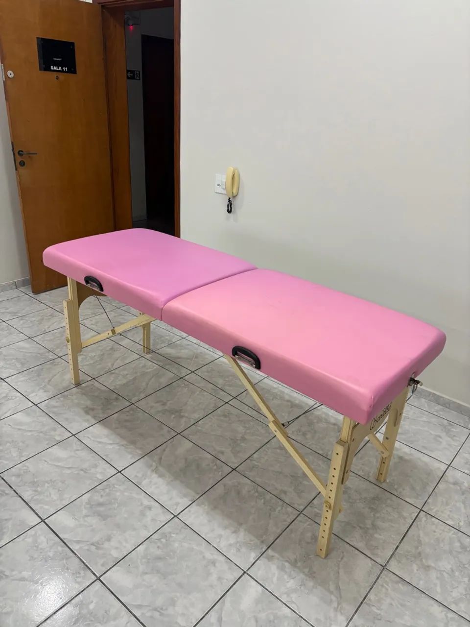 Mesa de Massagem Portátil - Rosa - Foto 3