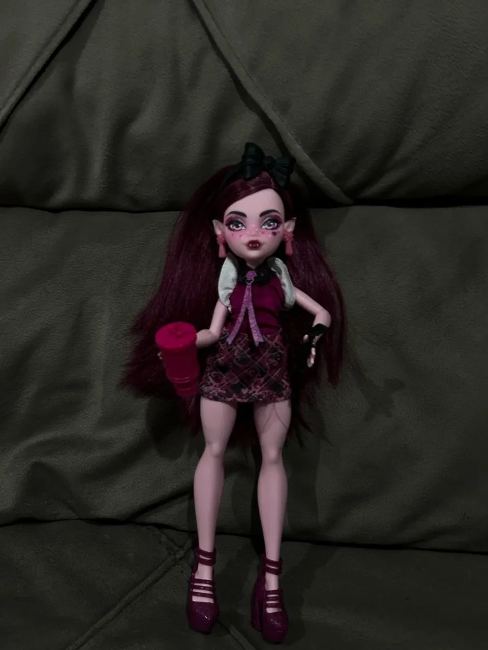 Monster high draculaura g3 com quebra cabeça  - Foto 2