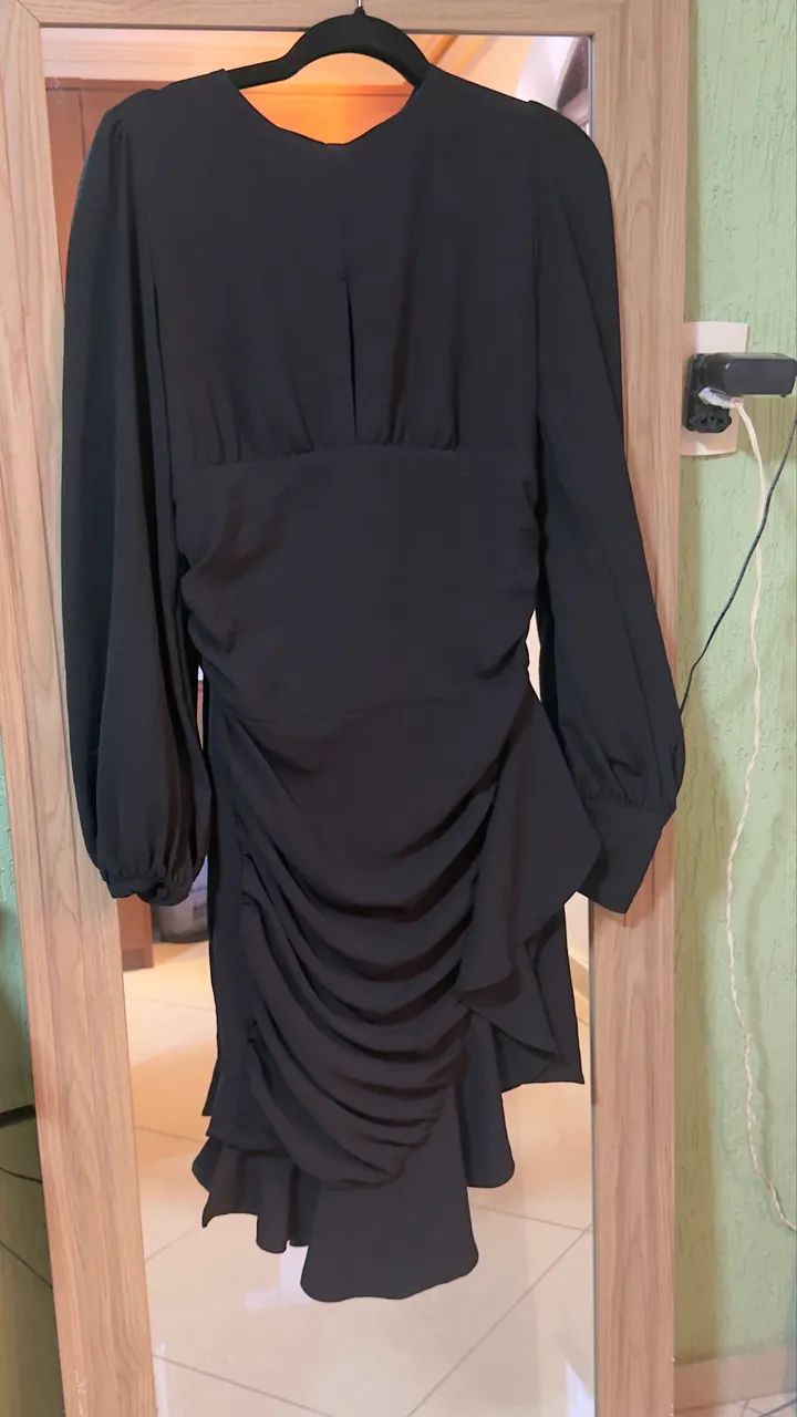 VESTIDO MIDI PRETO - Foto 2