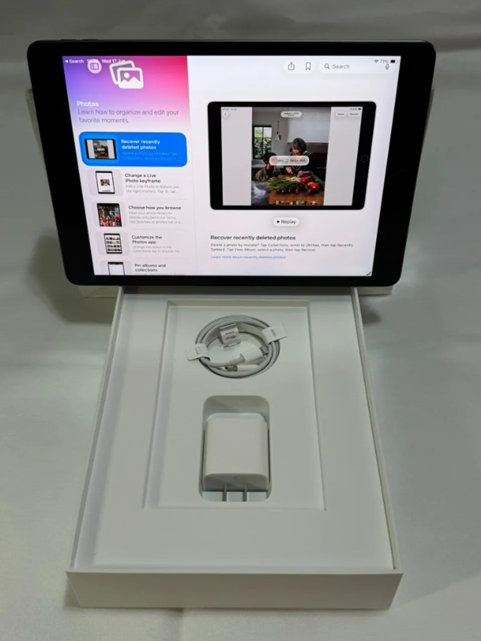 Ipad 9a Geração 256gb Space Grey A2602 - Seminovo Excelente