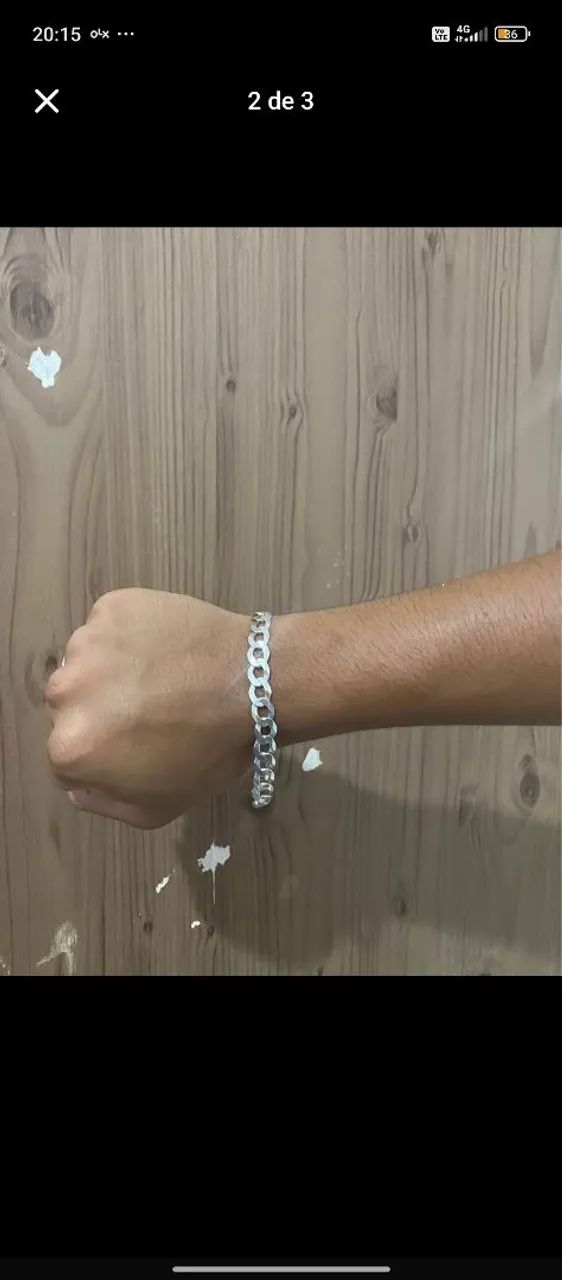 Pulseira 925 10milimetro  - Foto 2
