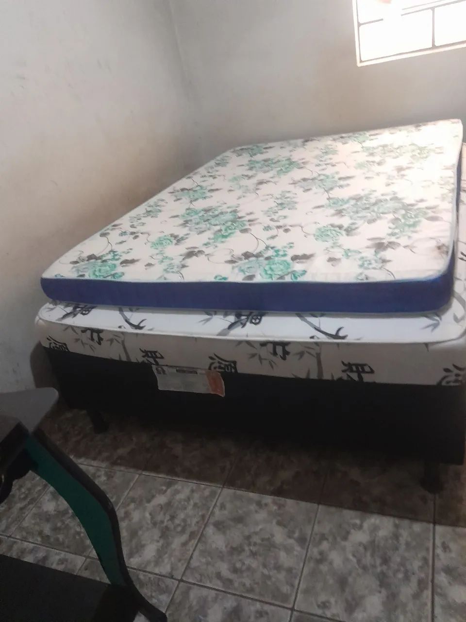 CAMA DE CASAL BOX COM COLCHÃO-ÓTIMO ESTADO DE CONSERVAÇÃO  - Foto 2