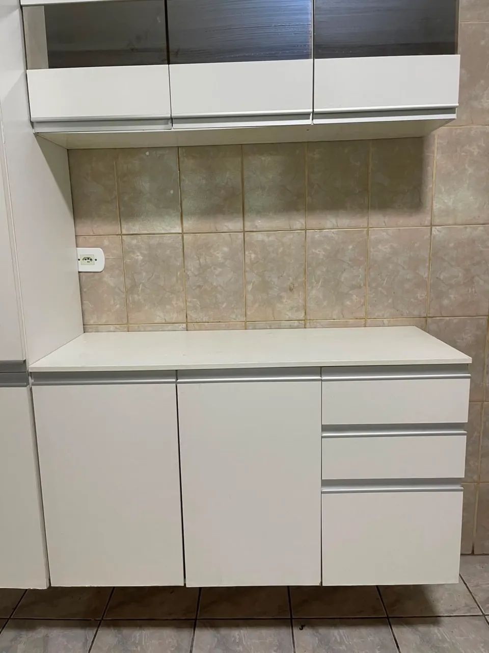 Armário cozinha branco IMPECÁVEL  - Foto 3