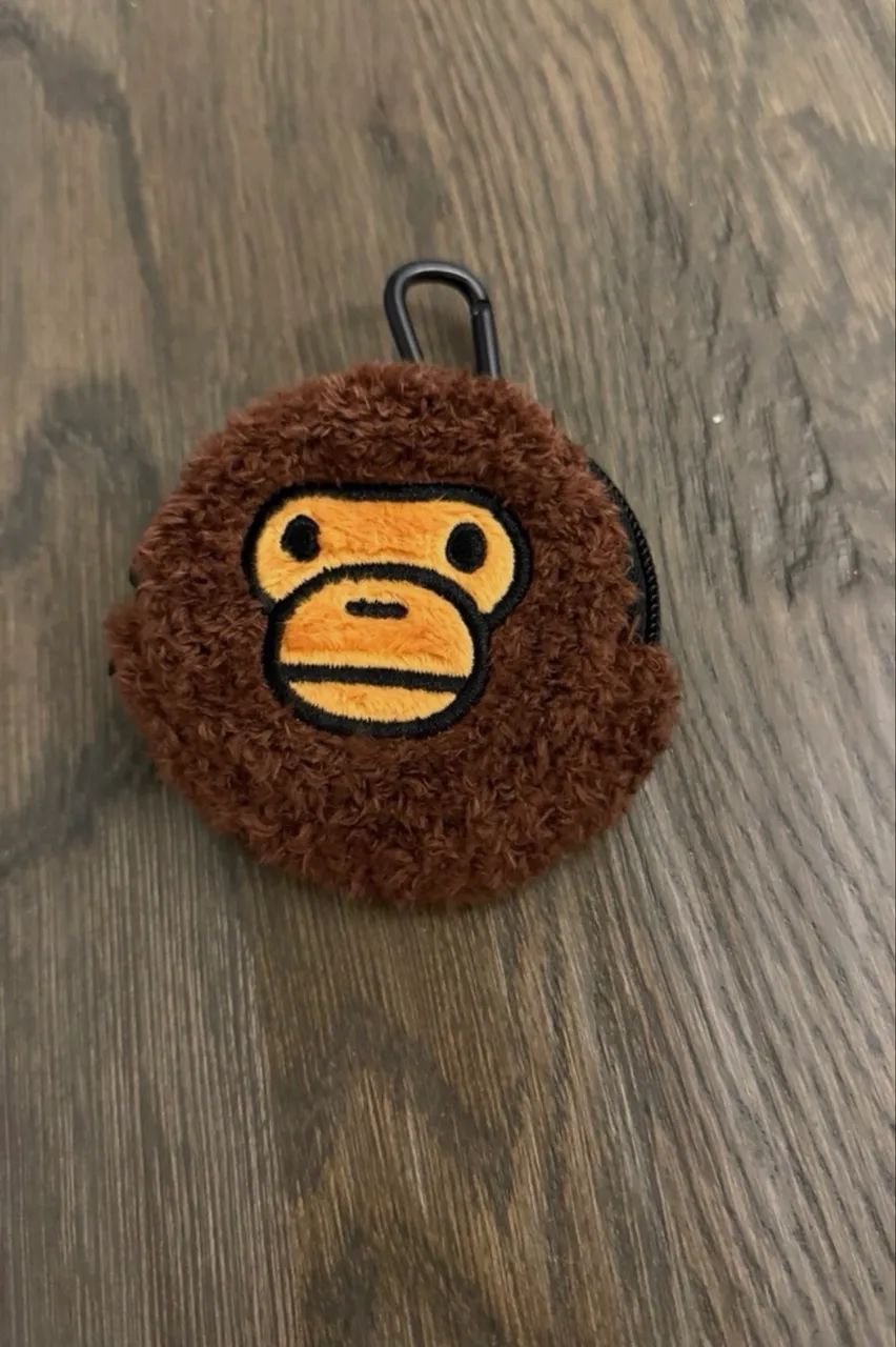 Chaveiro A Bathing Ape Baby Milo mini bolsa bape acessório bolsinha marrom macaco monkey  - Foto 2
