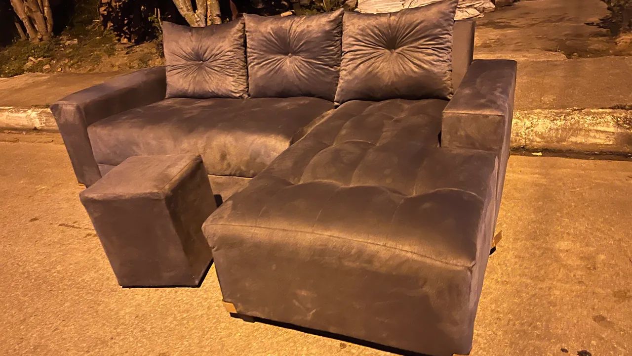 Sofá com chaise ou canto  - Foto 3