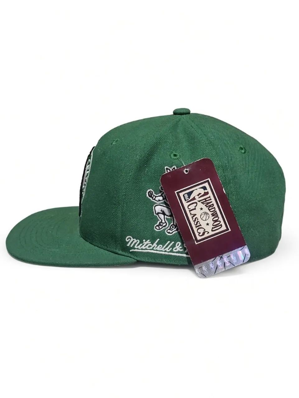 boné mitchell & ness nba fitted hwc boston celtics verde - único - Foto 2
