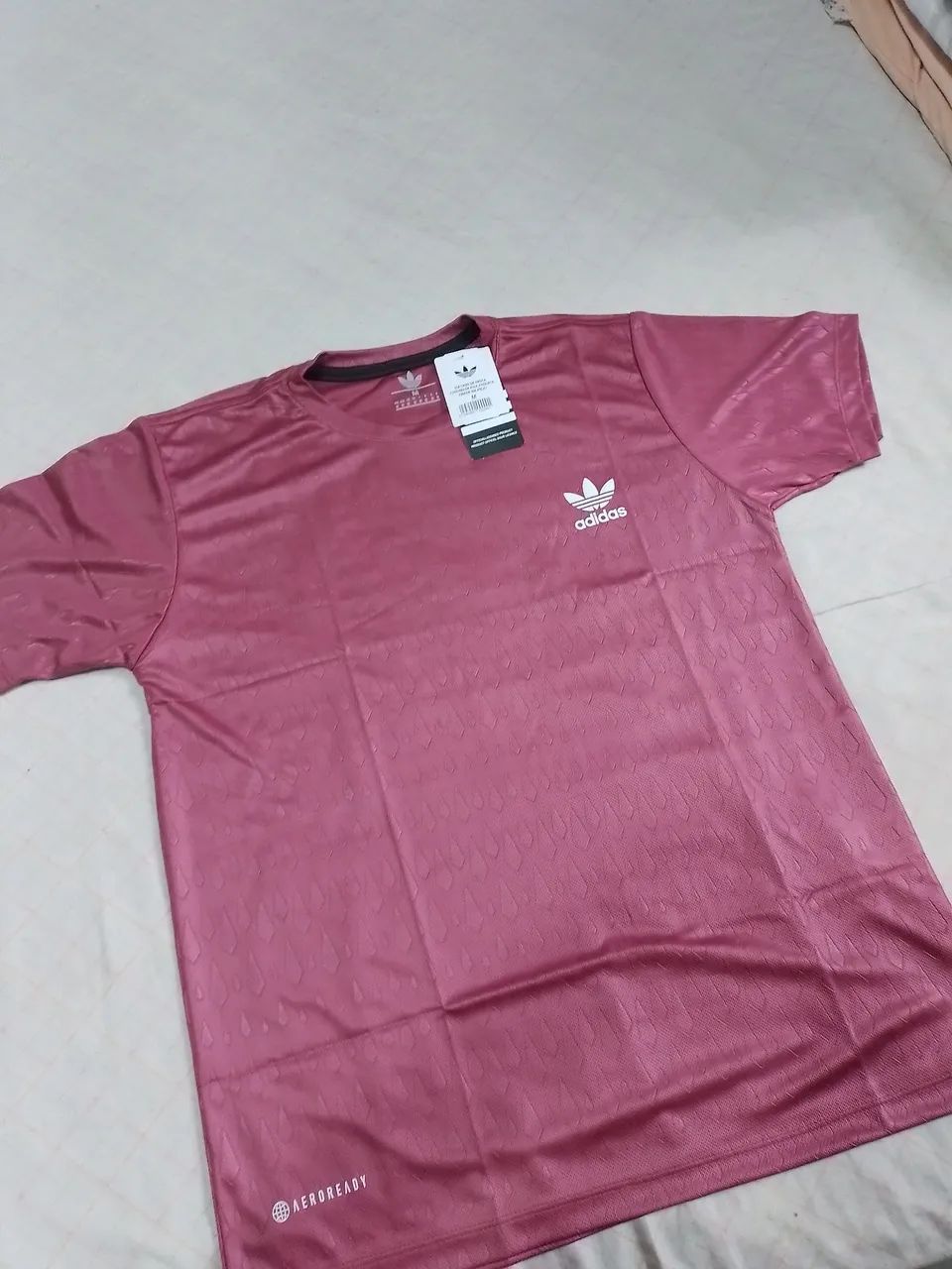 Camisa Dry Fit Adidas Rosa