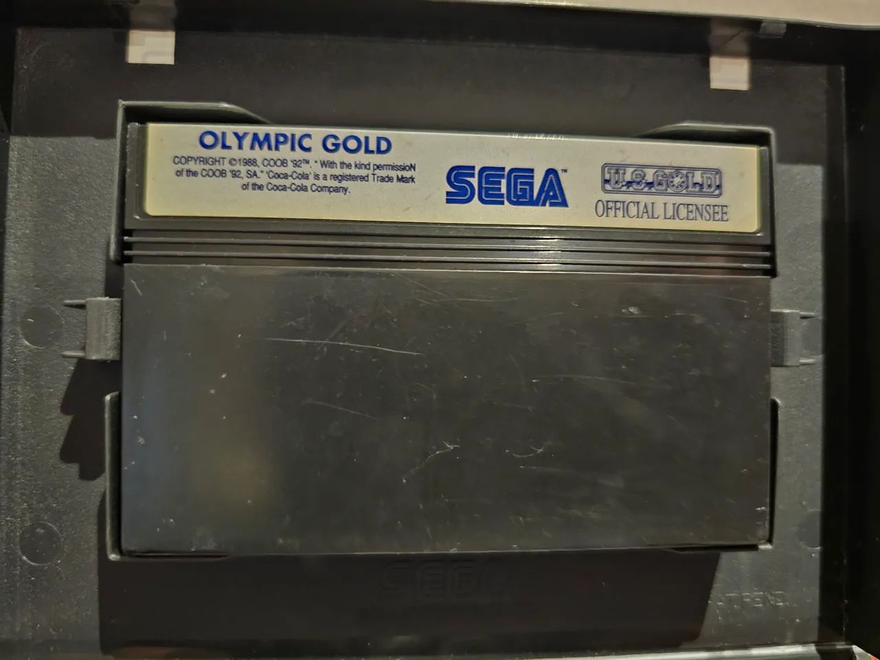 Olympic Gold - Sega Master System (label branca, europeu, detalhe