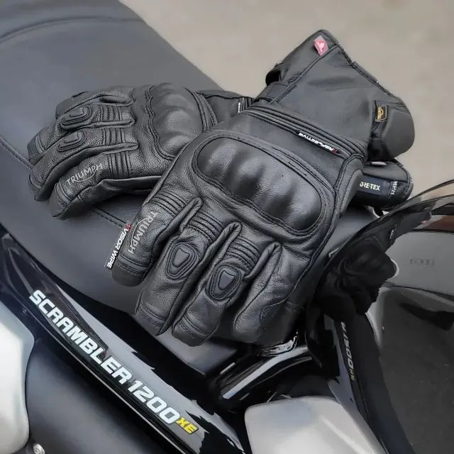 Luvas Triumph Norgaard Gore-tex Primaloft Pretas Original - Foto 7