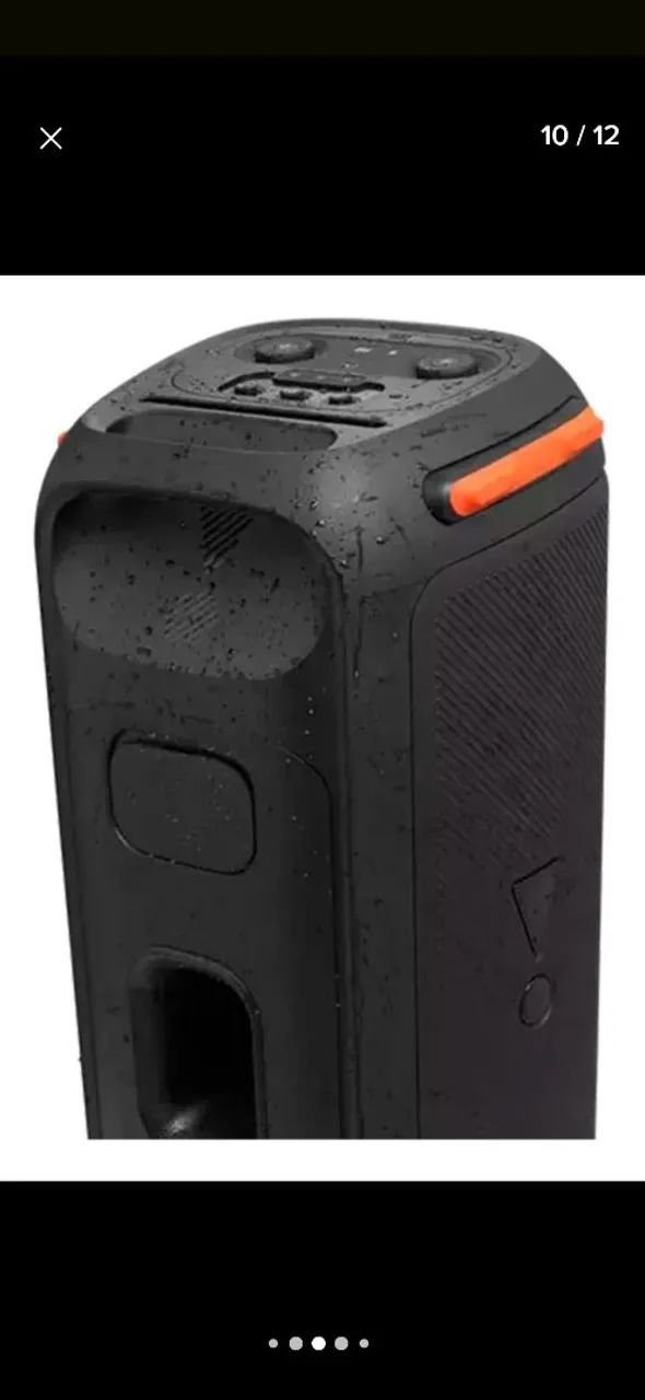 Caixa de som partybox 710 com 2 microfone  - Foto 2