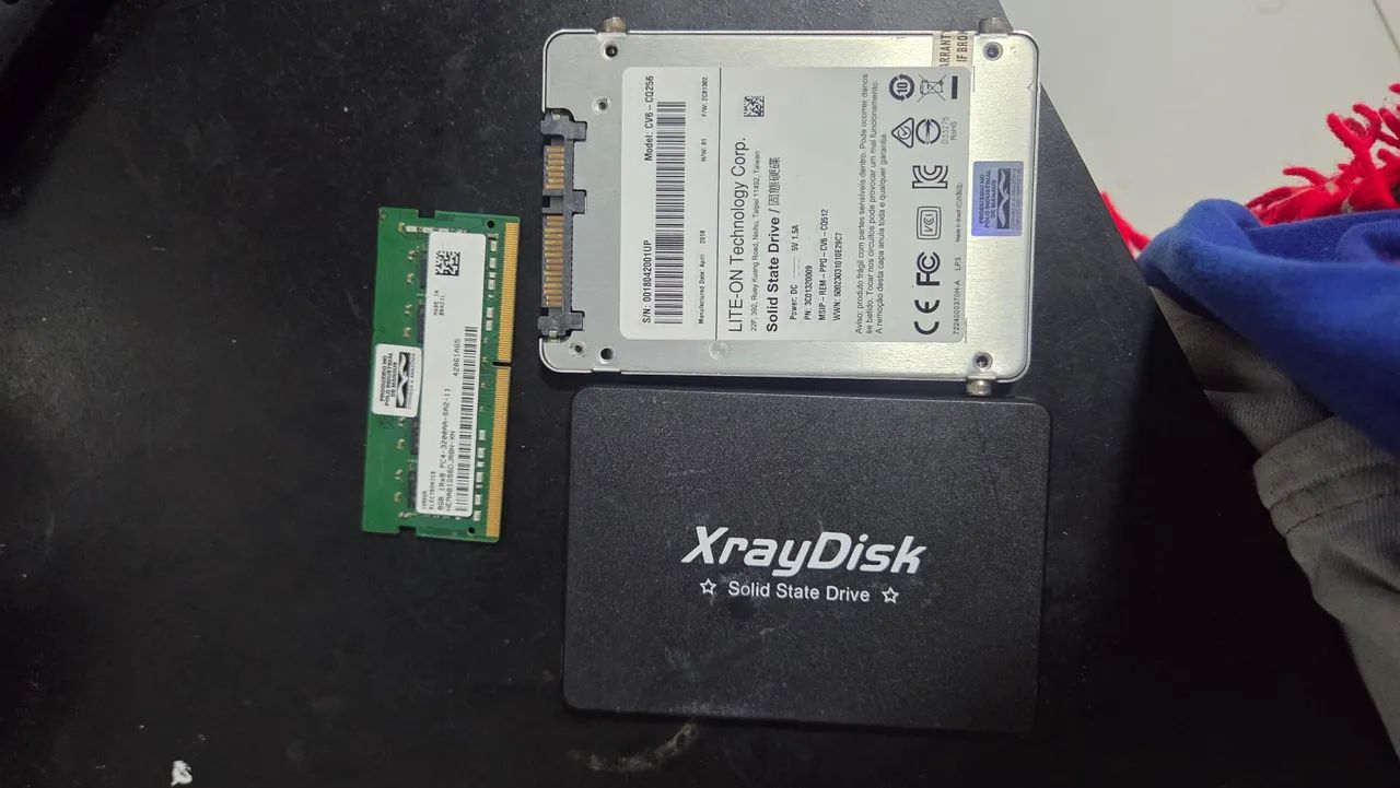 Ssd e memoria ddr4