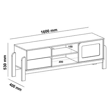 RACK VINTAGE Branco Tv ate 60 Polegadas - Foto 3