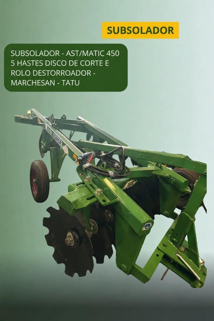 Trator John Deere 5090E 180h + 6 Implementos -  * - Foto 6