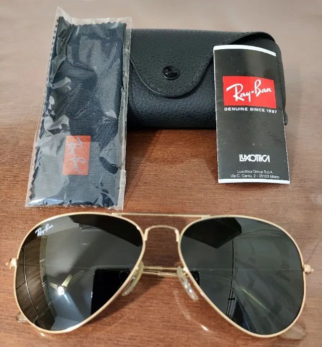 Óculos Ray-Ban Aviator RB3025 Lentes 55mm [Original] - Foto 2